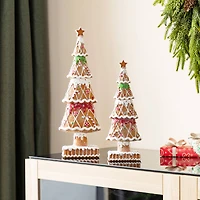 Glitzhome® Resin Christmas Tree Table Decor Set