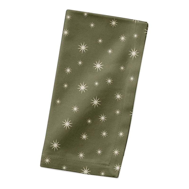 Green Twinkle Cotton Twill Napkin