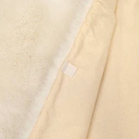 Faux Fur Round Tree Skirt - 84“ - White