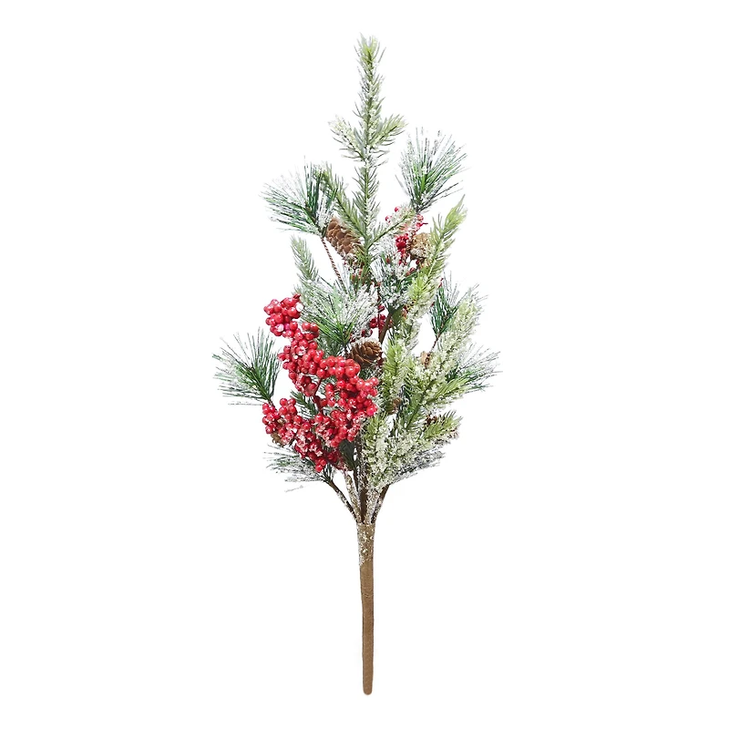 22" Icy Pine, Berry & Pinecone Deluxe Bush by Ashland®