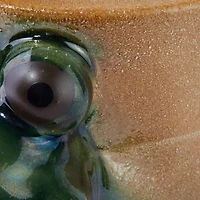 Hello Honey® 5.5" Green Stoneware Frog Planter