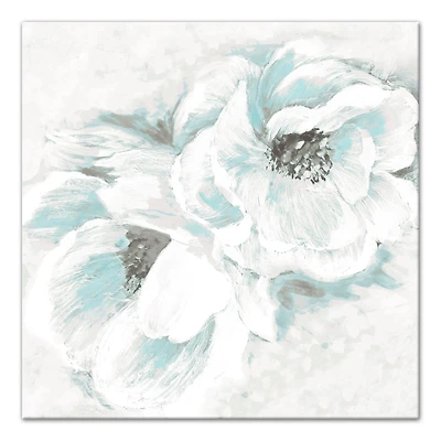White Flowers 20" x 20" Canvas Wall Art