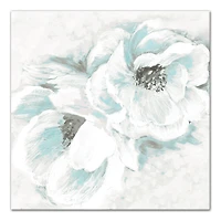 White Flowers 20" x 20" Canvas Wall Art