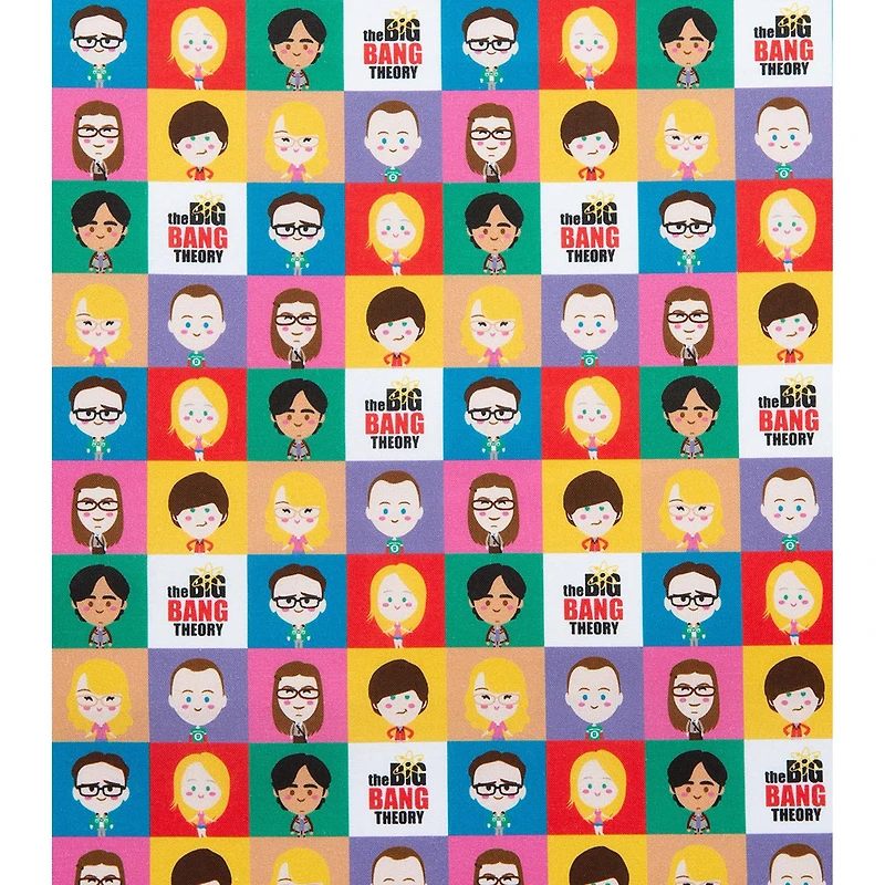 The Big Bang Theory Chibi Portrait Precut Cotton Fabric