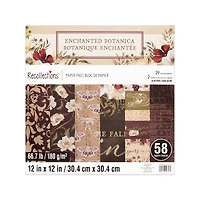 12" x 12" Enchanted Botanica Paper Pad by Recollections™, 58 Sheets