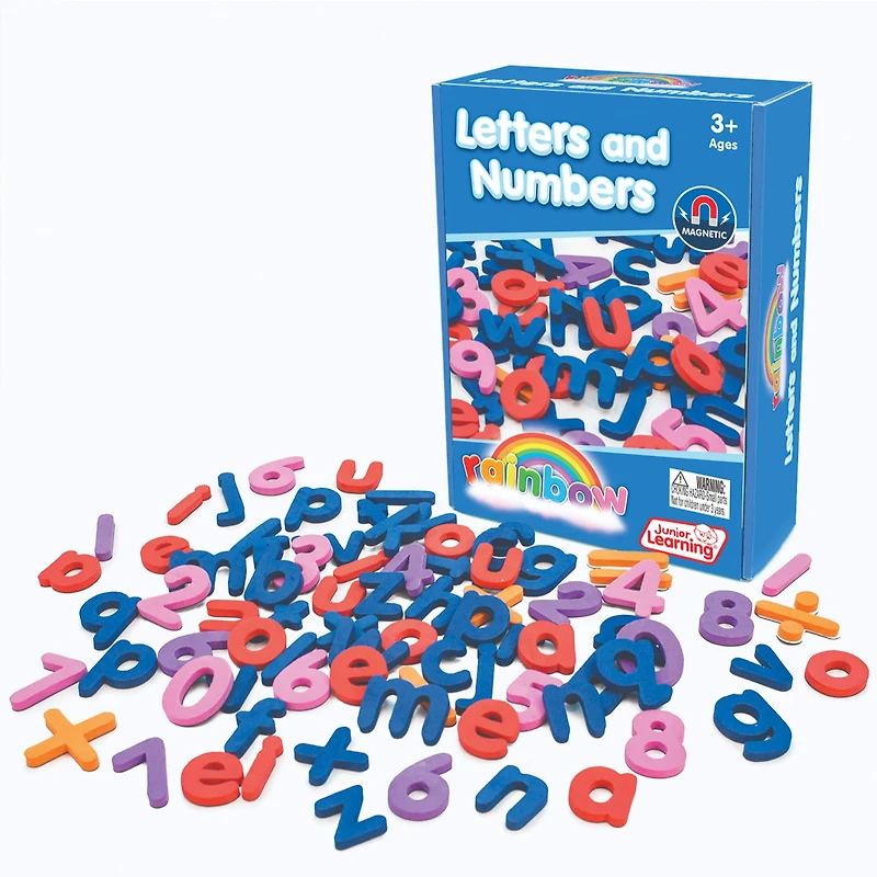 Junior Learning® Rainbow Letters & Numbers Magnetic Activities Set 