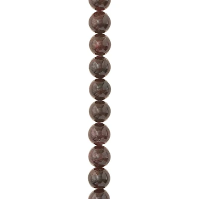 12 Pack: Ruby Garnet Round Beads, 8mm by Bead Landing™