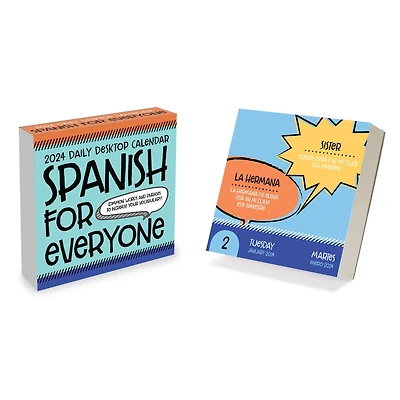 TF Publishing Spanish Words Daily Desktop Calendar
