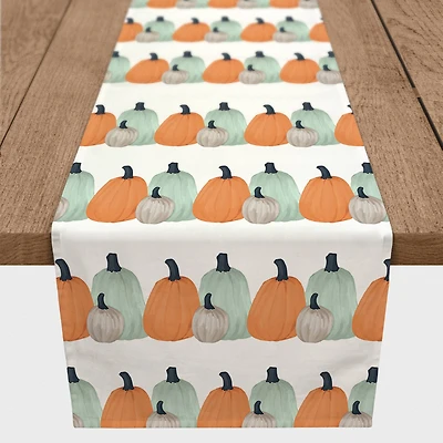 90" Thankful Pumpkins Table Runner