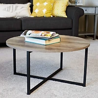 Household Essentials 31.5" Jamestown Round Coffee Table