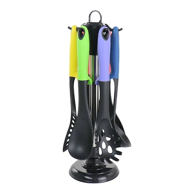 MegaChef Assorted Color Nylon Cooking Utensils Set, 7ct.