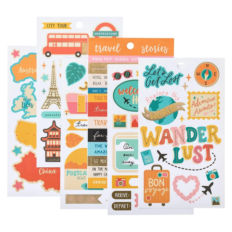 Wanderlust Stickers by Recollections™