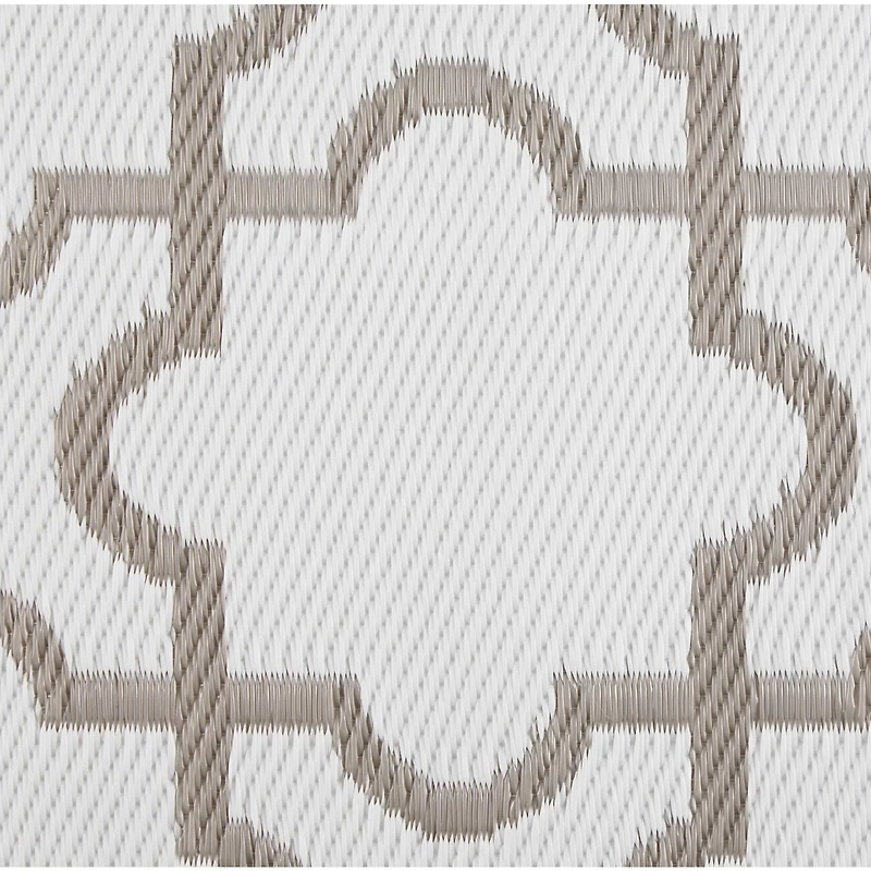 DII® Stone & White Lattice Outdoor Rug, 4ft. x 6ft.