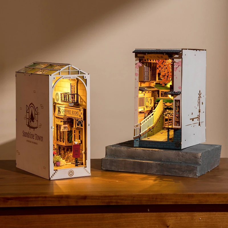 Rolife® Sakura Densya DIY Book Nook Shelf Insert Kit