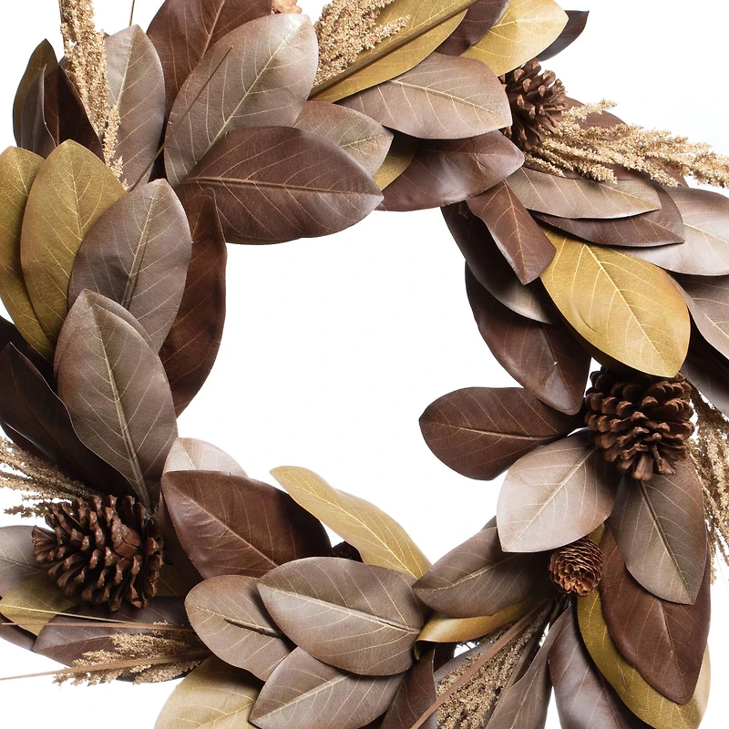 26" Magnolia & Pinecone Wreath by Ashland®
