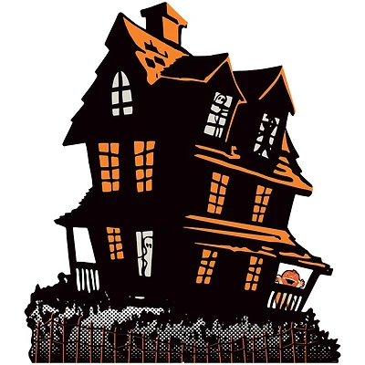 Beistle Vintage Halloween Haunted House Stand-Up Photo Prop