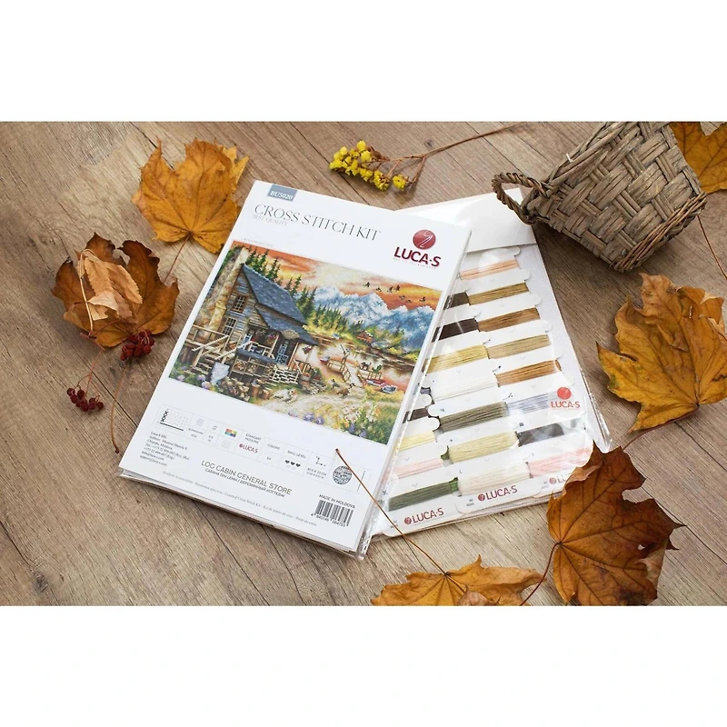 Luca-S Log Cabin Counted Cross Stitch Kit