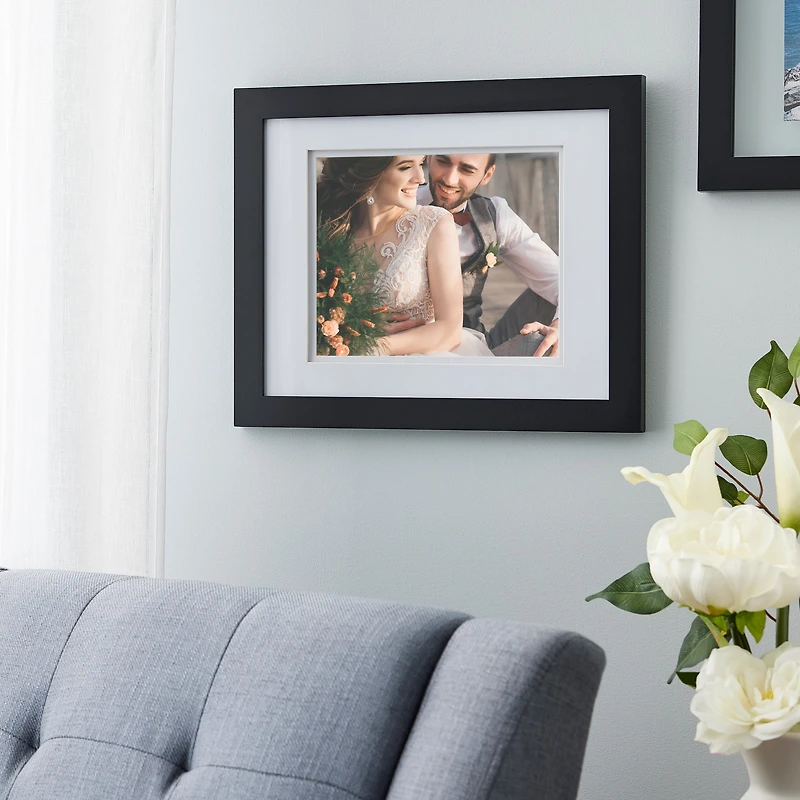 Gallery Black Wall Frame with Double Mat by Studio Décor