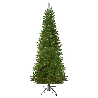 9ft. Pre-Lit Pencil Canadian Pine Artificial Christmas Tree, Clear Lights