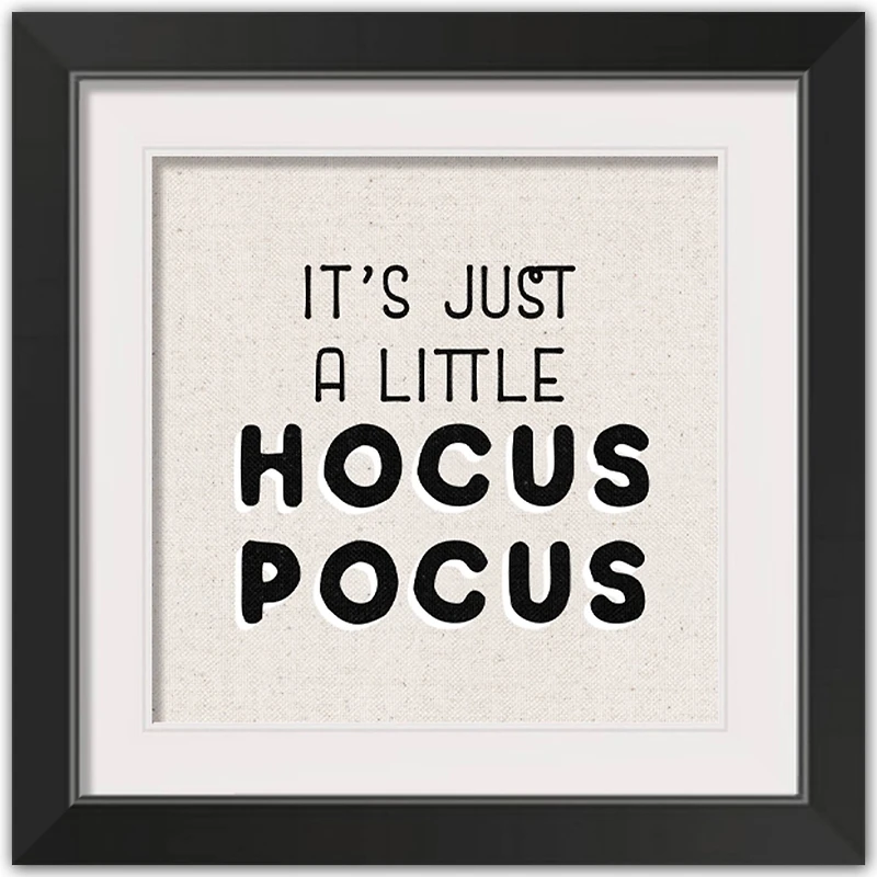 Hocus Pocus Halloween Print in Black Frame