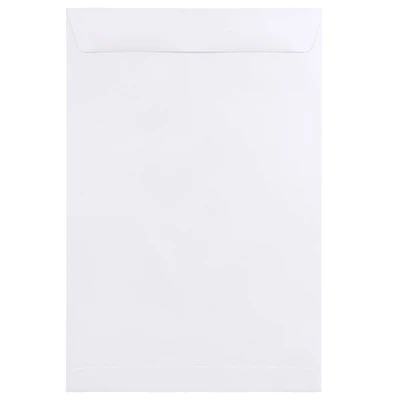 JAM Paper 10" x 15" White Open End Catalog Envelopes