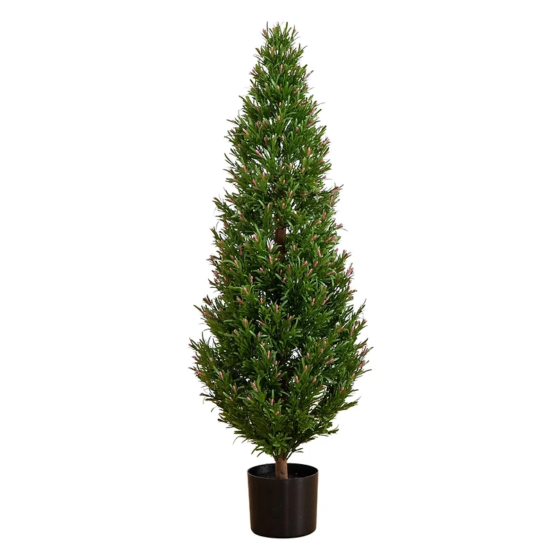 4ft. Potted UV Resistant Rosemary Cone Topiary Tree