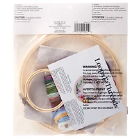 8" Floral Ring Embroidery Kit by Loops & Threads®