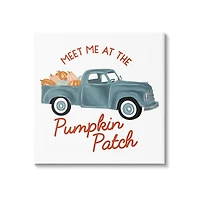 Stupell Industries Seasonal Meet Me Pumpkin Patch Canvas Wall Art