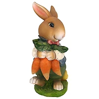 Design Toscano 12" Bunny Hop Lane Father Rabbit Statue