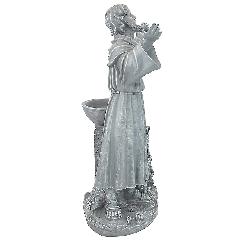 Design Toscano 19" St. Francis's Garden Blessing Sculpture