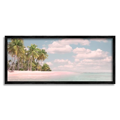 Stupell Industries Clear Water Tropical Beach Coast Sun Bleached Photography Framed Wall Art