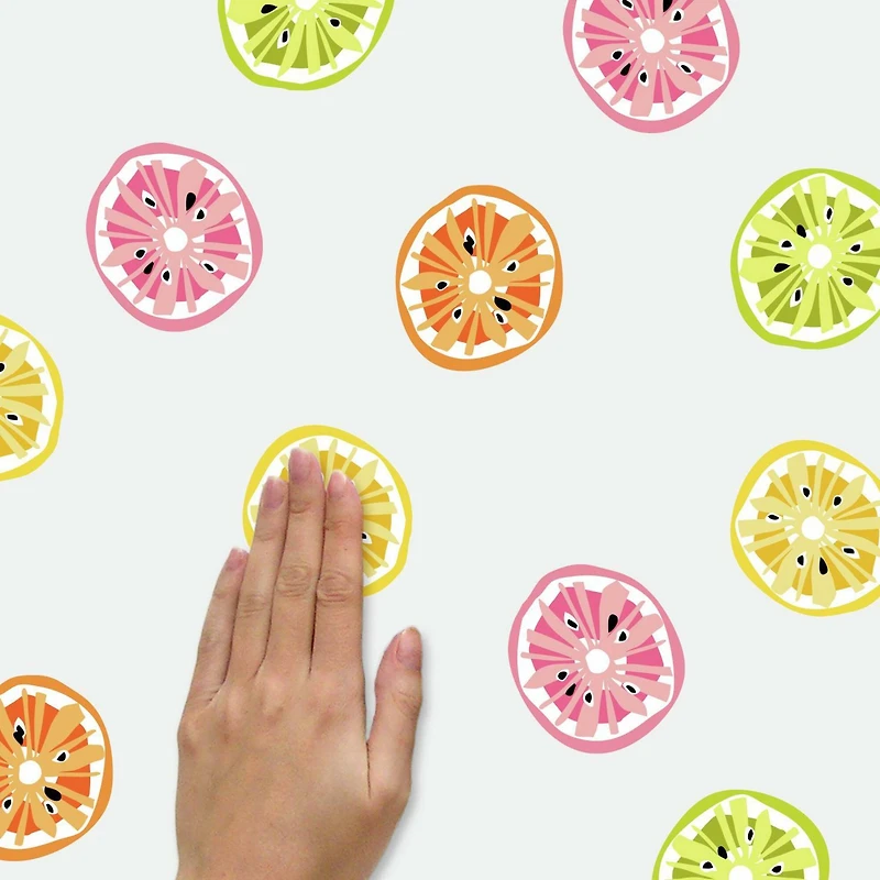 RoomMates Jane Dixon Citrus Fruit Peel & Stick Wall Decals