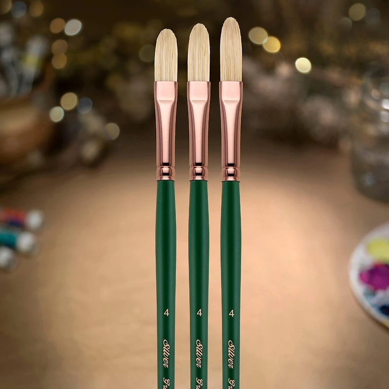 Silver Brush Limited Grand Prix® 4 Piece Multilength Filberts Brush set