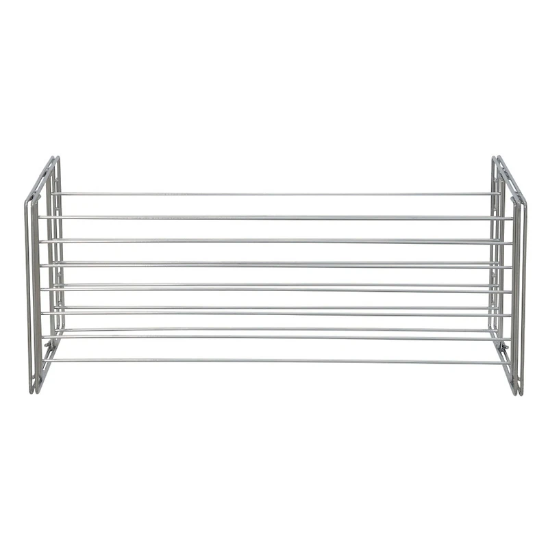 Household Essentials Stackable 2-Tier Metal Shoe Rack