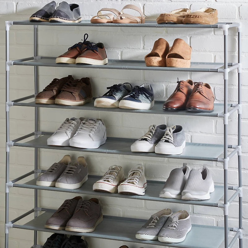 Simplify Gray 50 Pair Shoe Rack