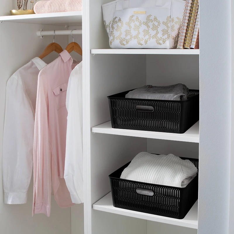 Simplify Slide 2 Stack It Shallow Tote Baskets