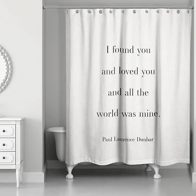 All the World Was Mine 71" x 74" Shower Curtain
