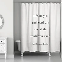 All the World Was Mine 71" x 74" Shower Curtain