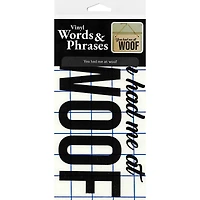Leisure Arts® Vinyl Matte Black You Had Me at Woof Decal