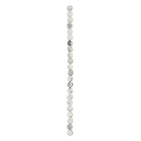 White Howlite Faceted Coin Beads, 8mm by Bead Landing™