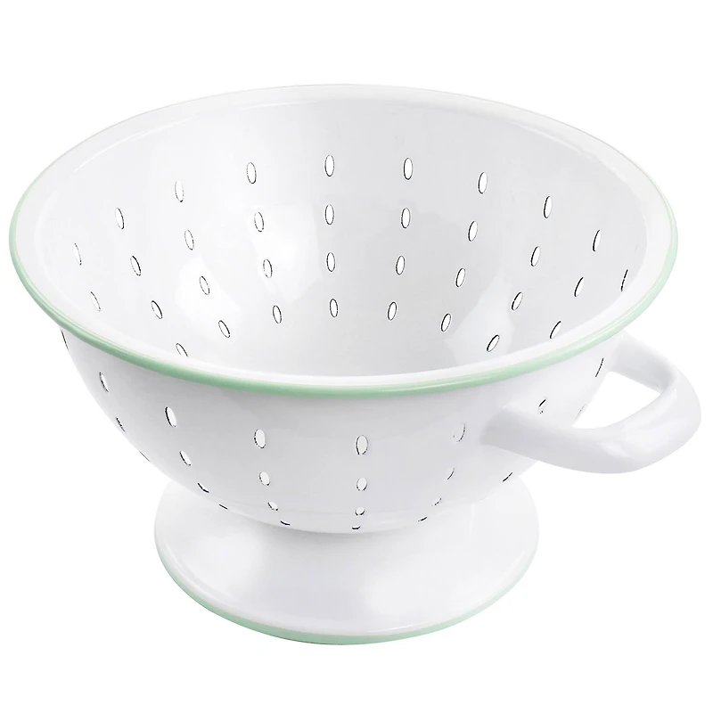 Martha Stewart 5qt. White Enamel on Steel Colander