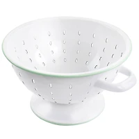 Martha Stewart 5qt. White Enamel on Steel Colander