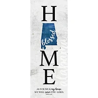 Alabama Home-Blessed Wood Wall Plaque With Hanger