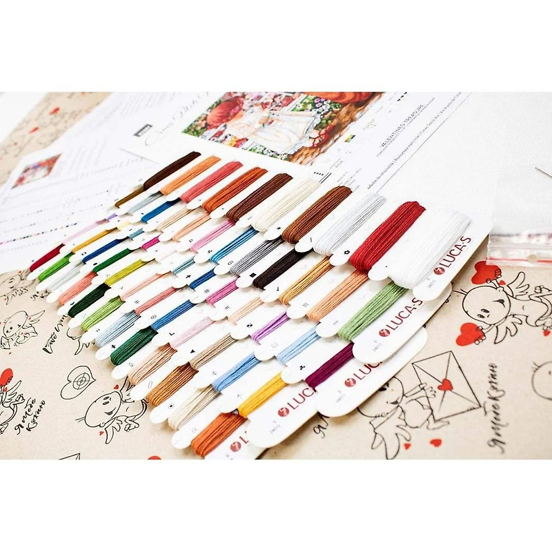 Luca-S Valentines Treasure Counted Cross Stitch Kit Counted Cross Stitch Kit