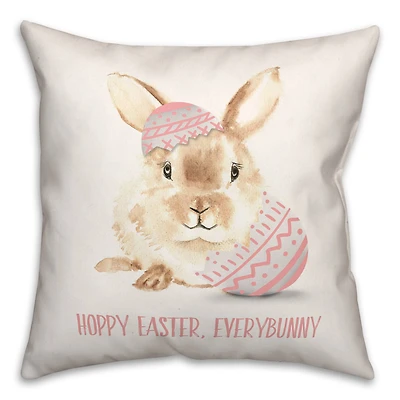 Hoppy Easter 18" x 18" Throw Pillow