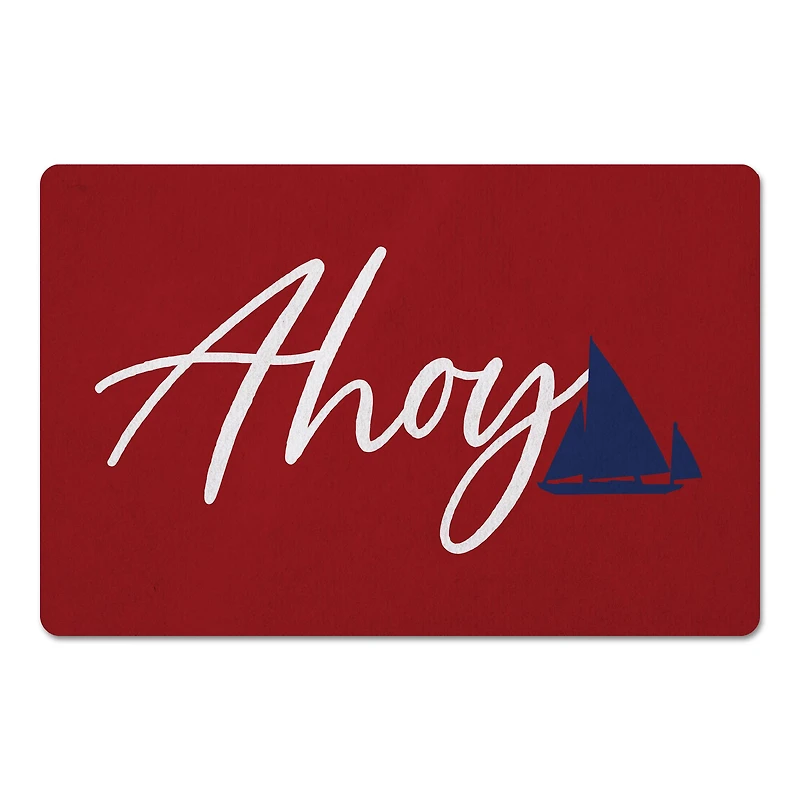 Ahoy Ship Floor Mat, 27" x 18"