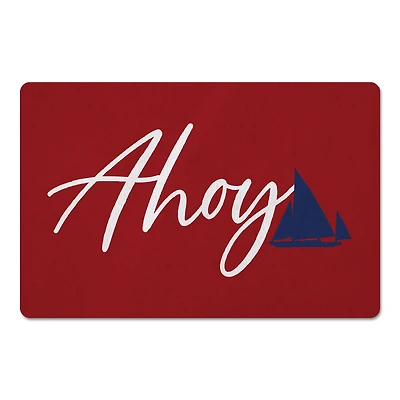 Ahoy Ship Floor Mat, 27" x 18"