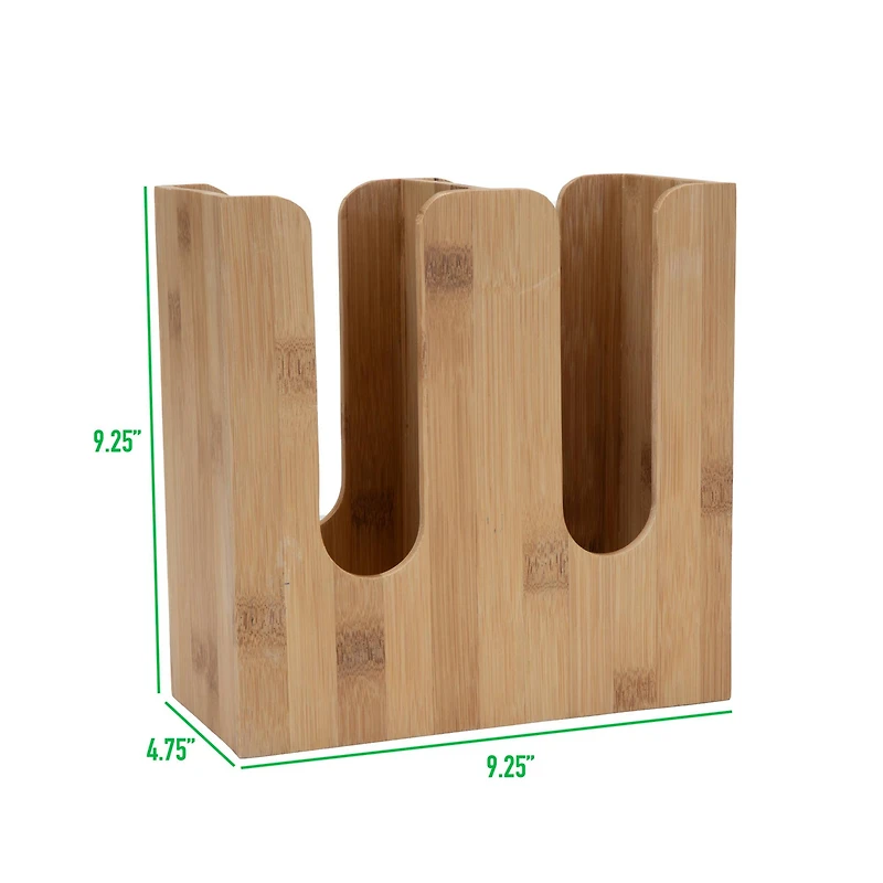 Mind Reader Brown 2 Row Cup & Lid Stand Organizer