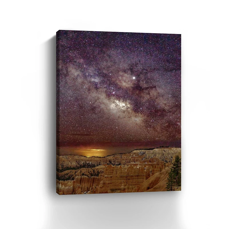 Milky Way over Bryce Canyon (portrait) Canvas Giclee