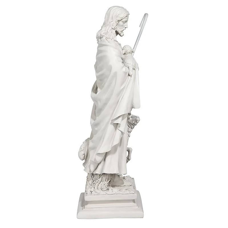 Design Toscano 28" Jesus The Good Shepherd Garden Statue